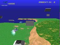 une photo d'Ã©cran de Xevious 3D sur Sony Playstation